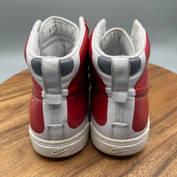 Nike Air Royal Mid VT Mens Size 12 Red Gray Leather Comfort Basketball Trainers - Picture 4 of 8